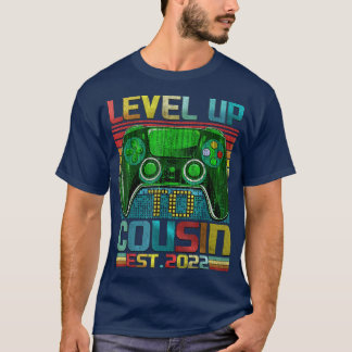 Level Up to Cousin Crew 2022 Schwangerschaft Baby  T-Shirt