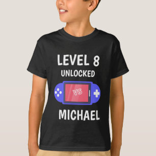 Level Up Video Game Controller Geburtstagskinder T-Shirt
