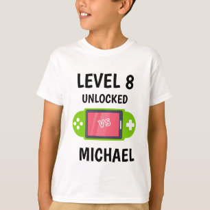 Level Up Video Game Controller Geburtstagskinder T-Shirt