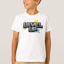 Level Up! Video Pixel Art Birthday T - Shirt