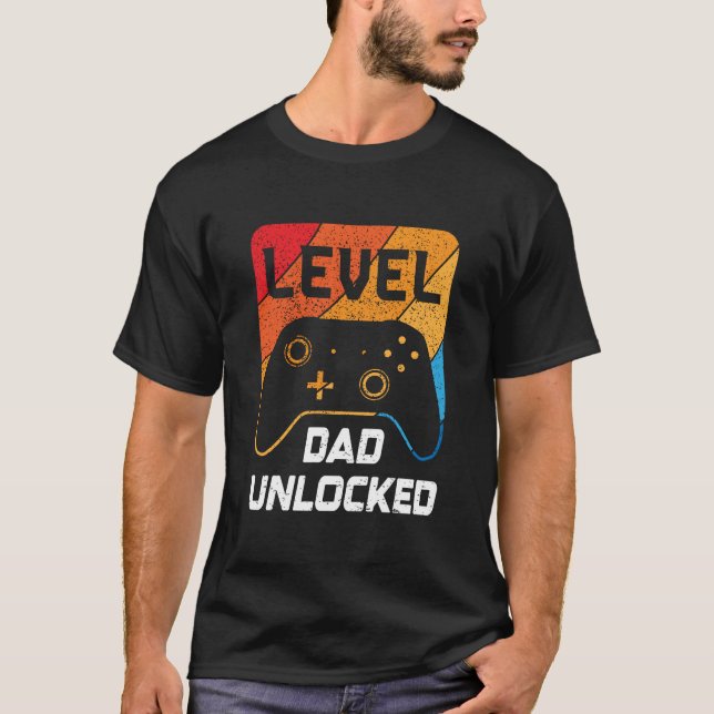 Level Vater Unverriegelte Retro- und Vintage T-Shirt (Vorderseite)