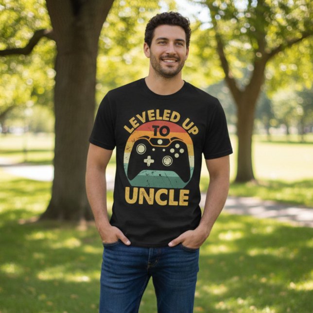Leveled Up to Uncle T-Shirt (Von Creator hochgeladen)