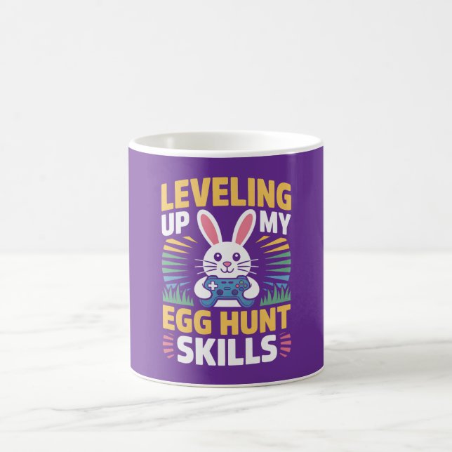 Leveling Up My Egg Hunt Skills Gamer Coffee Mug Kaffeetasse (Mittel)