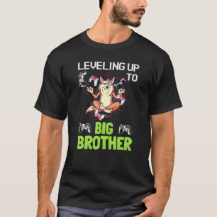 Leveling Up To Big Brother Gamer Shiba Inu Dog Vid T-Shirt