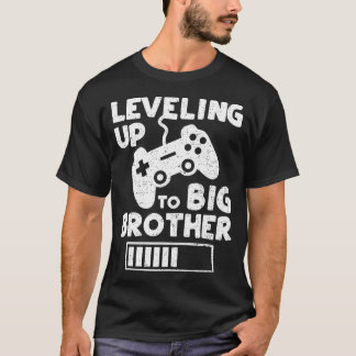 Leveling Up To Big Brother - Siblings T-Shirt