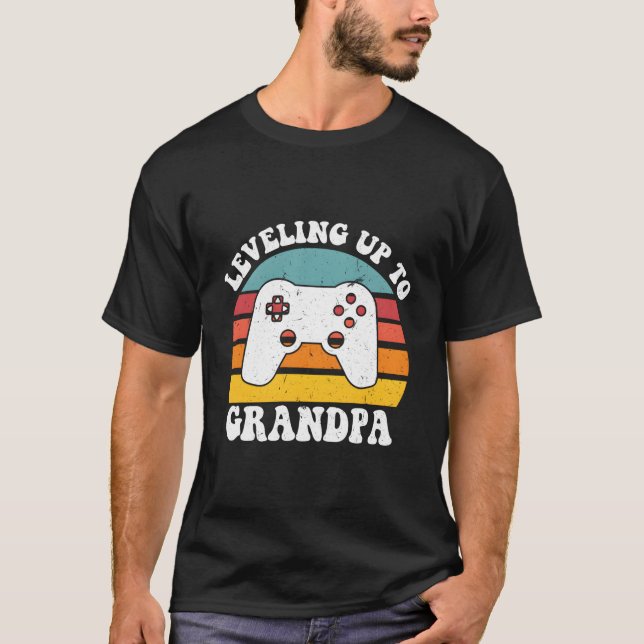Leveling Up To Grandpa Grandpa T-Shirt (Vorderseite)