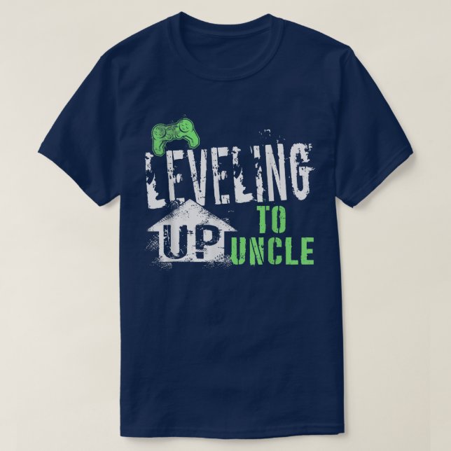 Leveling Up To Uncle 2022 Funny Video Game Control T-Shirt (Design vorne)