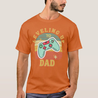 Leveling Upo Dad Funny Gaming Gamer Dad retro vint T-Shirt