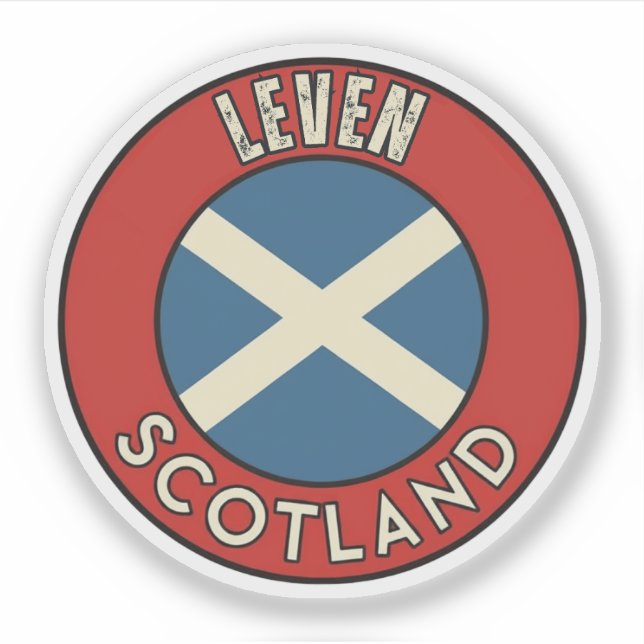 Leven, Schottland Aufkleber (Vorderseite)