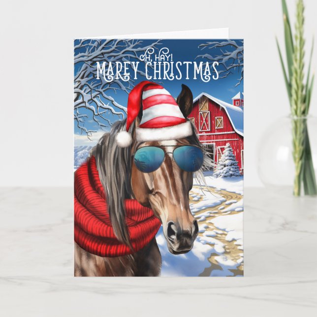 Lever Quarter Horse Funny MAREy Weihnachten (Vorderseite)