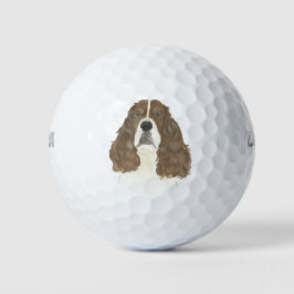 Lever & White English Springer Spaniel Golfball