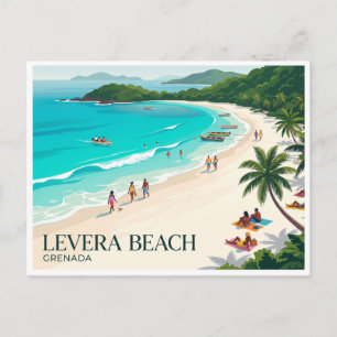 Levera Strand Sauteurs Grenada Postkarte