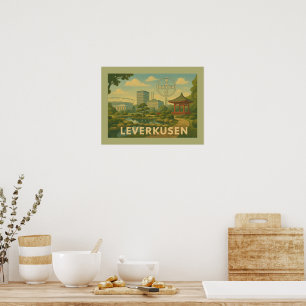 Leverkusen Deutschland Stadt Kunst Poster