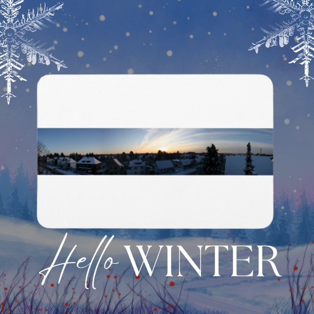 Leverkusen Winter Panorama Dawn Magnet (Von Creator hochgeladen)