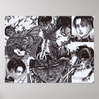 Levi Ackerman Angriff auf Titan Landschaft Poster