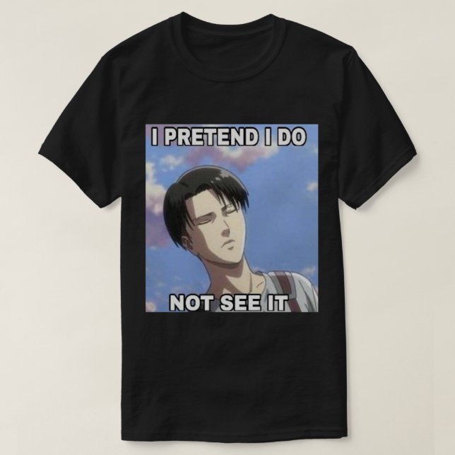 Levi Ackerman meme T-Shirt (Design vorne)