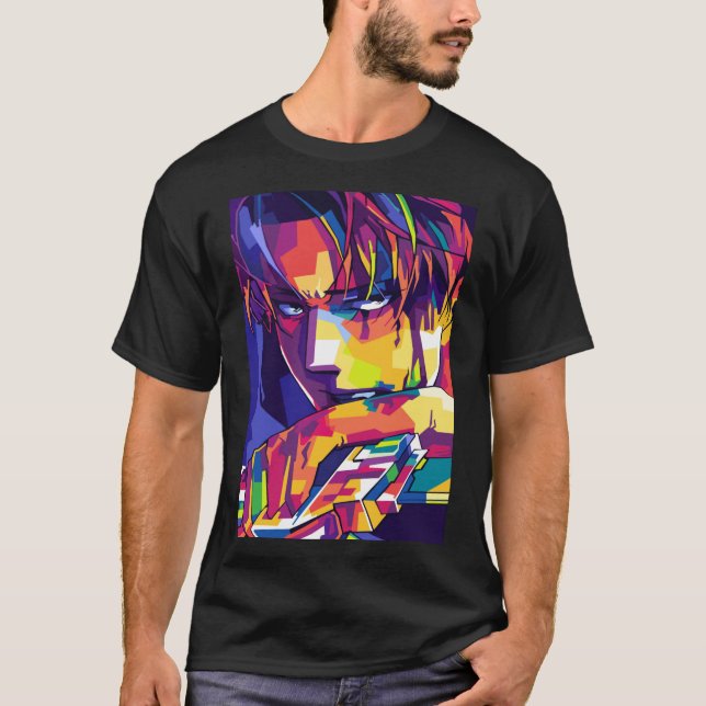 Levi Ackerman Pop Art   T-Shirt (Vorderseite)