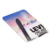 Levi Finland Snowboarding travel poster