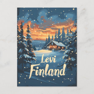 Levi Finland Vintag Art Postkarte