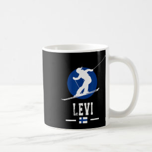 Levi Finnland Skigebiet Finnisch Lappland Skifahre Kaffeetasse