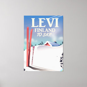 Levi, Finnland Skireiseplakat Leinwanddruck