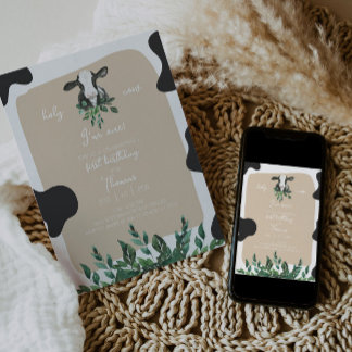 LEVI Kuh Einladung zum ersten Geburtstag