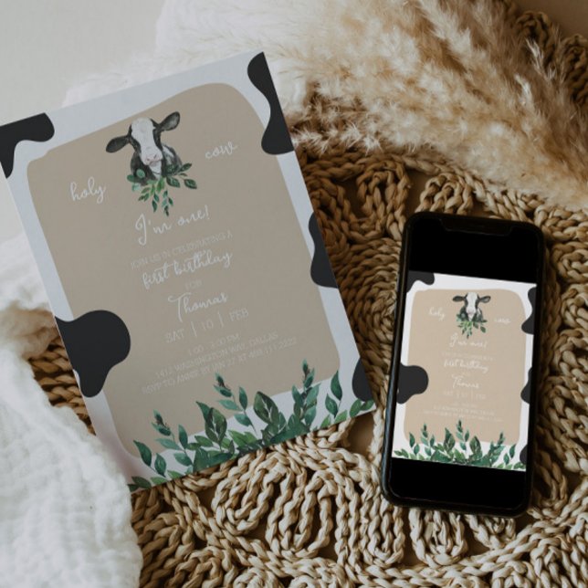 LEVI Kuh Einladung zum ersten Geburtstag (Von Creator hochgeladen)