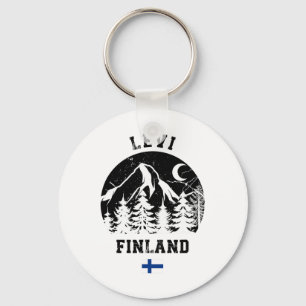 Levi Lapland Ski Resort Finnland Skigebiet Alpin Schlüsselanhänger
