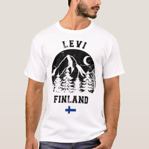 Levi Lapland Ski Resort Finnland Skigebiet Alpin T-Shirt