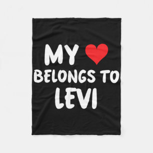Levi - Mein Herz gehört Levi - Liebe  Fleecedecke