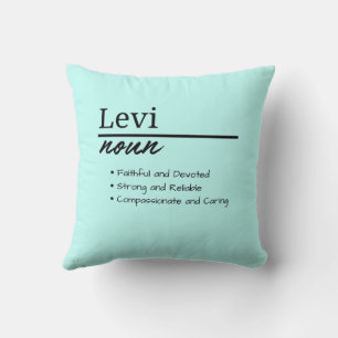 Levi, Personalisierter Name des Jungen Kissen