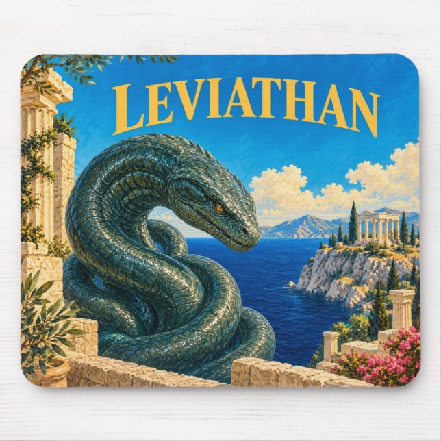 Leviathan, Gothic Fantasy-Monster Mousepad (Vorne)