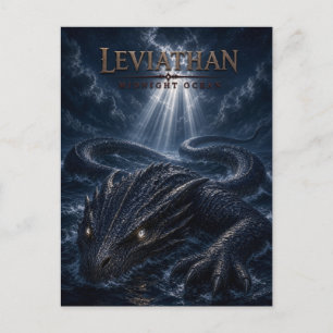 Leviathan Mitternachts-Ozean Dark Cinema Postkarte