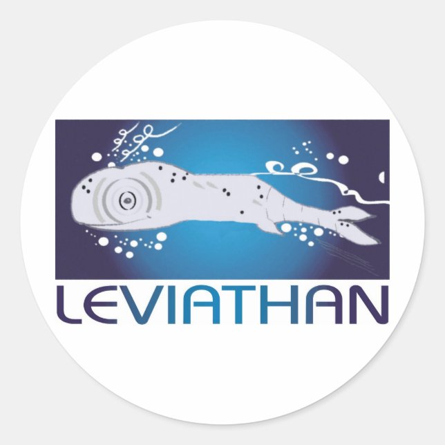 Leviathan Runder Aufkleber (Vorderseite)