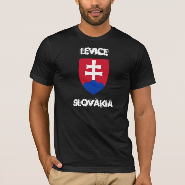 Levice, Slowakei mit Wappen T-Shirt (Vorderseite)