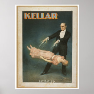 Levitation Harrys Kellar Poster