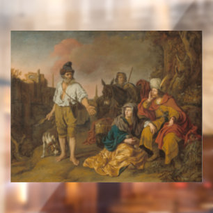 Levite und sein Konkubin in Gibeah, Altes Testamen Fensteraufkleber