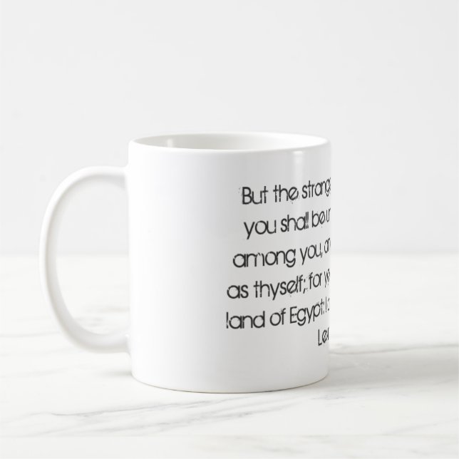 Leviticus 19:34 kaffeetasse (Links)
