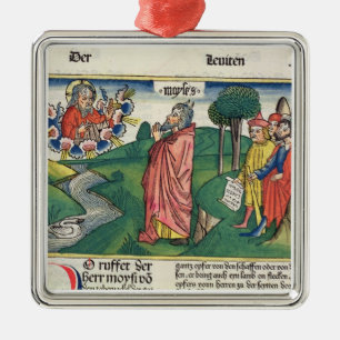 Leviticus 1 1-7 das Gesetz von Angeboten, vom 'NU Silbernes Ornament