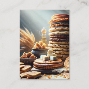 Levitikus 7:11-12 KJV Cards - Dankeskuchen Visitenkarte