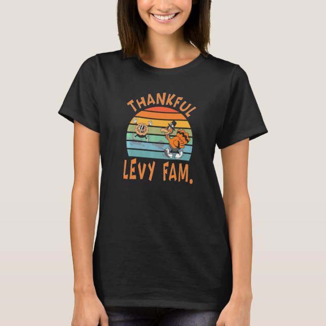 Levy Family  Thanksgiving Reunion Party T-Shirt (Vorderseite)