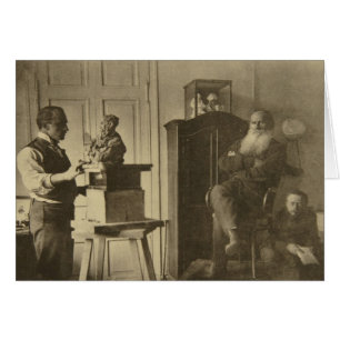 Lew Tolstoi und der Bildhauer Prinz Paolo