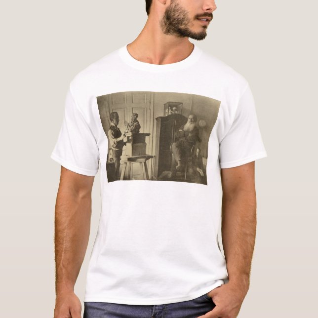 Lew Tolstoi und der Bildhauer Prinz Paolo T-Shirt (Vorderseite)