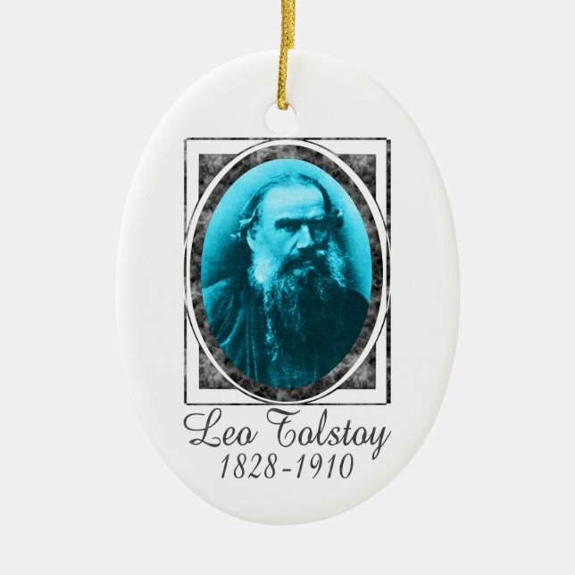 Lew Tolstoi Verzierung Keramikornament (Vorne)