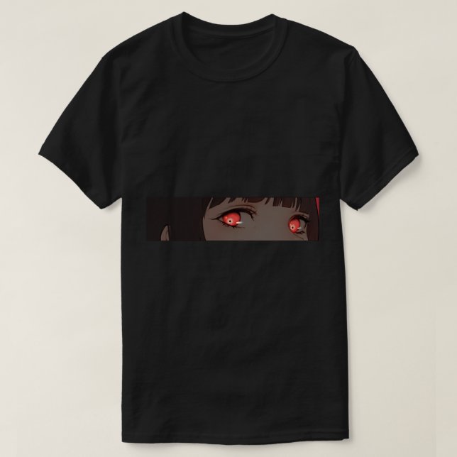 Lewd Yumeko Eyes Sticker T-Shirt (Design vorne)