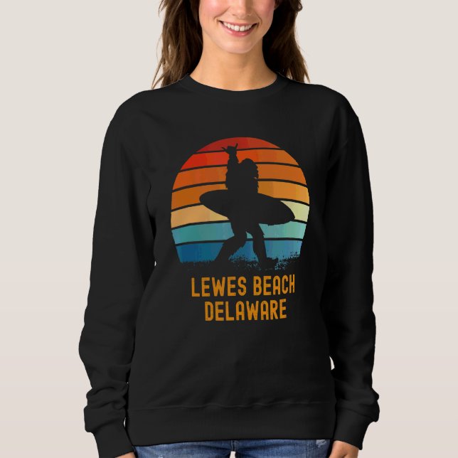 Lewes Beach Delaware Sasquatch Souvenir Sweatshirt (Vorderseite)