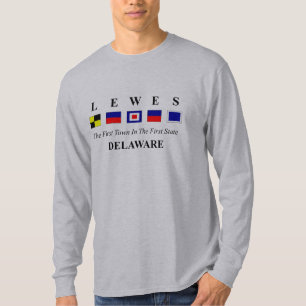 Lewes, De 2 - Seeflaggen-Rechtschreibung T-Shirt