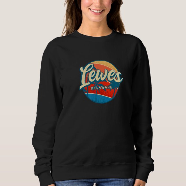 Lewes Delaware Summer De Tropical Lewesian Beach Sweatshirt (Vorderseite)