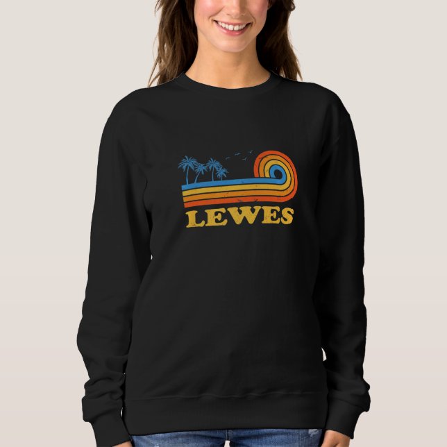 Lewes Delaware Summer De Tropical Lewesian Floral Sweatshirt (Vorderseite)