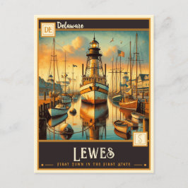 Lewes, Delaware | VINTAG Postkarte